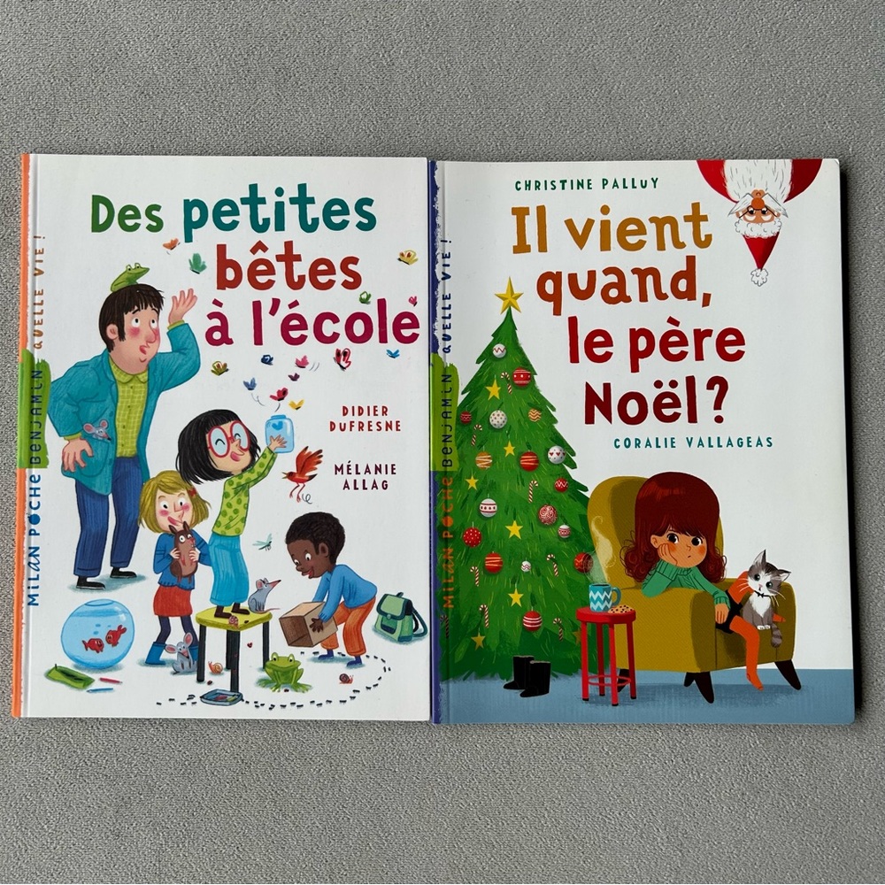 FRENCH ~ Set of 2 ~ Elementary Readers ~ Milan Poche series #59 & #118